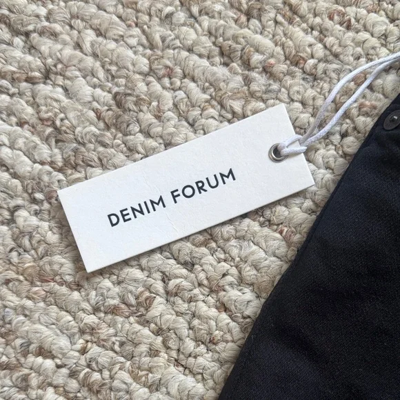 NWT Aritzia Denim Forum Cowgirl Black Micro Skirt - Picture 6 of 14